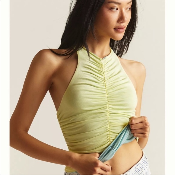 Anthropologie Pilcro Ruched Reversible Tank Small - Picture 1 of 5